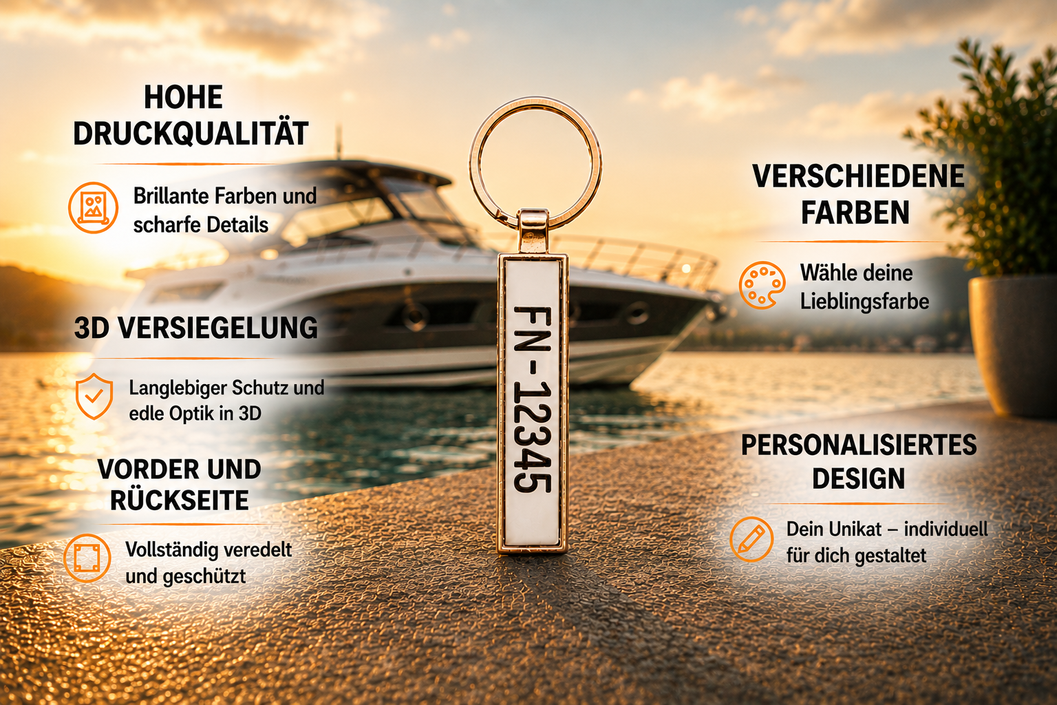 Schlüsselanhänger für Boote