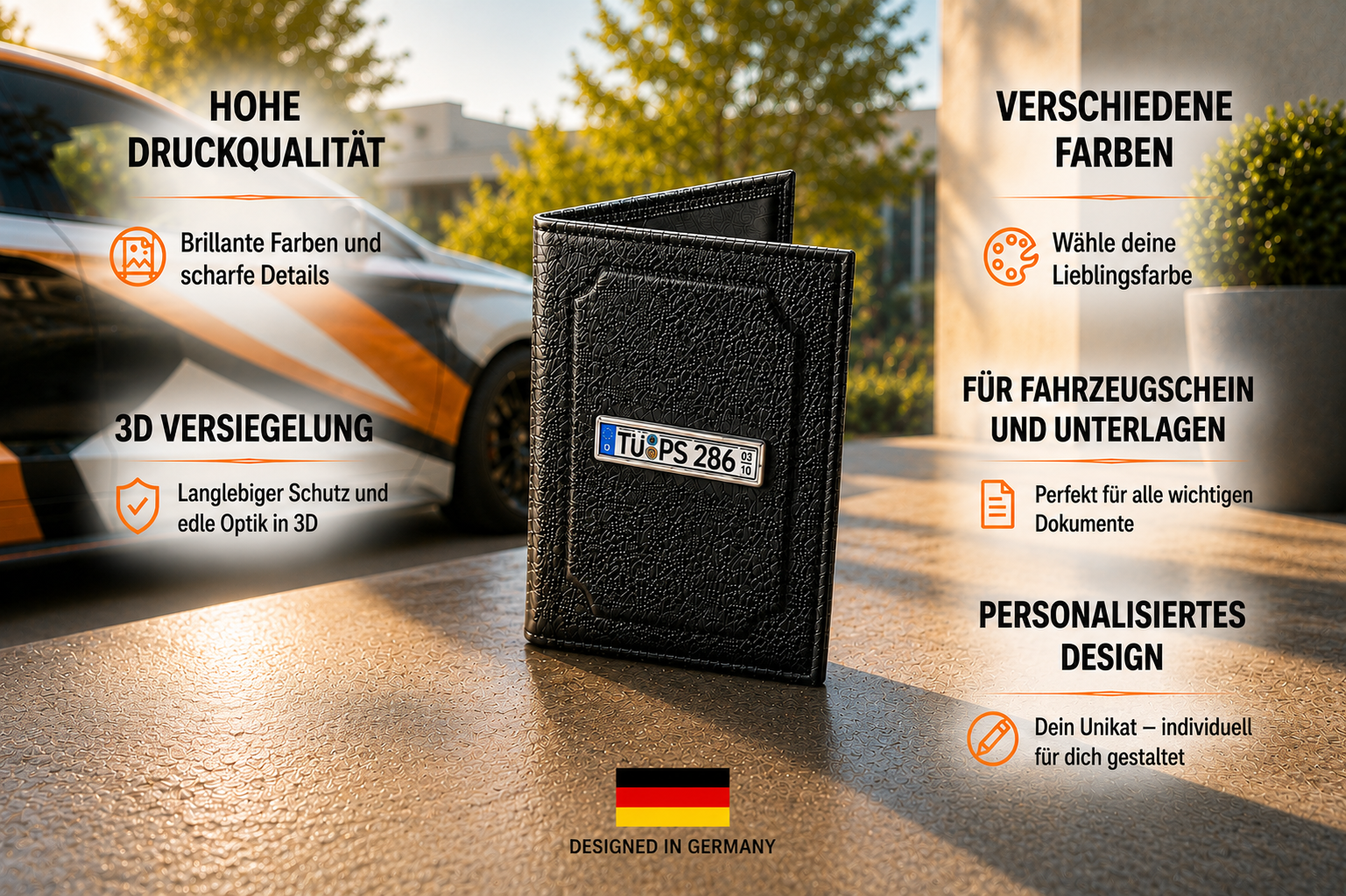 Mappen für Fahrzeugschein und Unterlagen