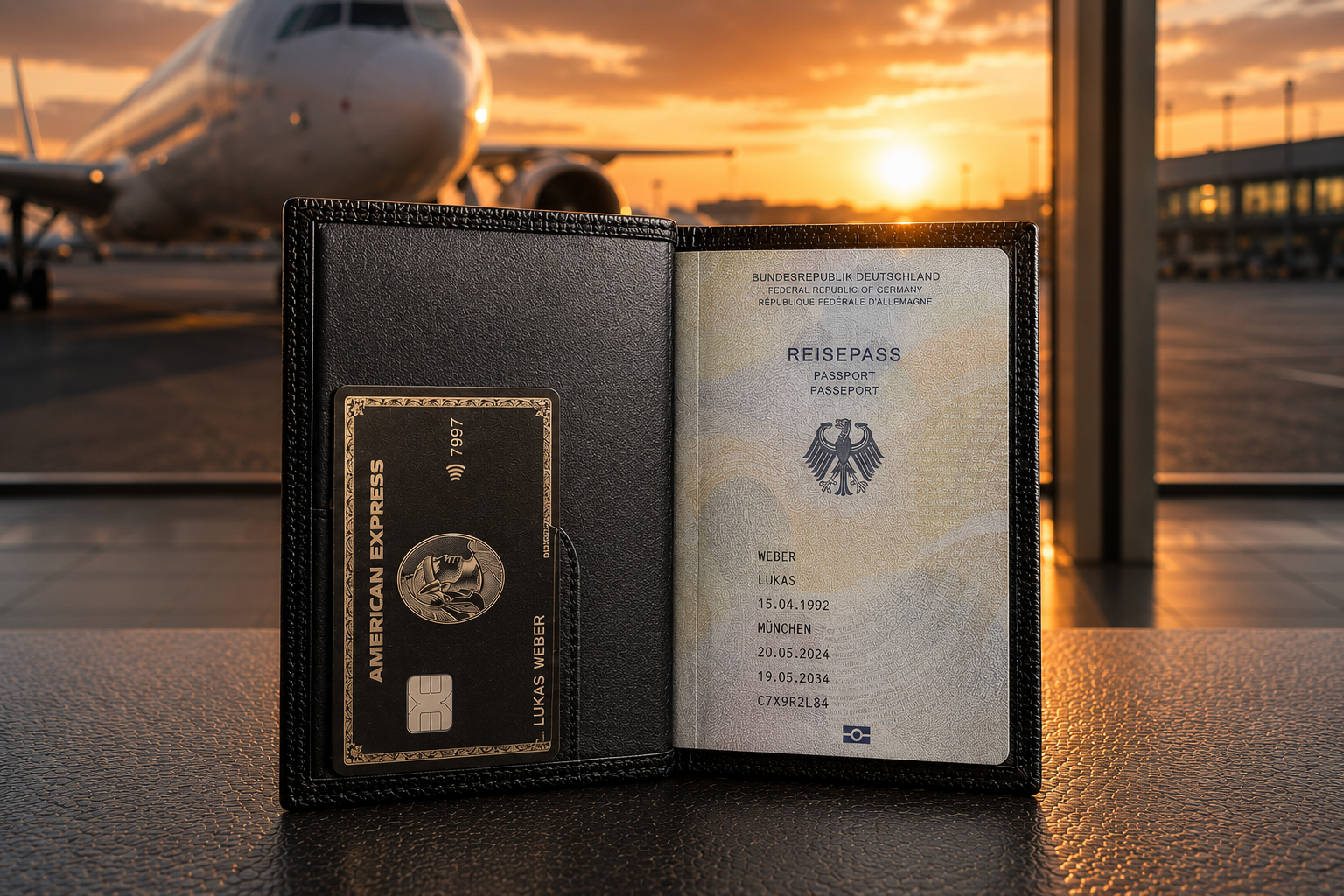 Mappen für den Reisepass
