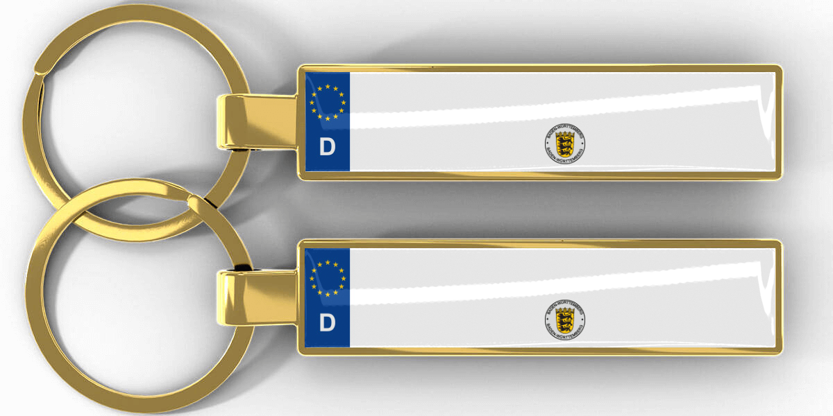 Personalisierte Schlüsselanhänger aus Metall