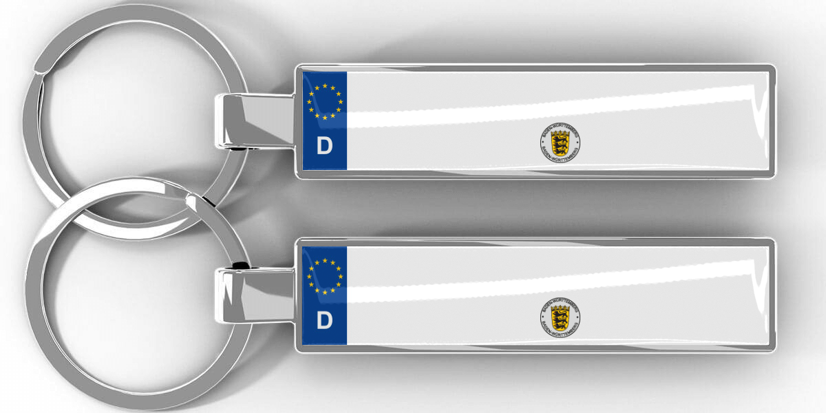 Personalisierte Schlüsselanhänger aus Metall