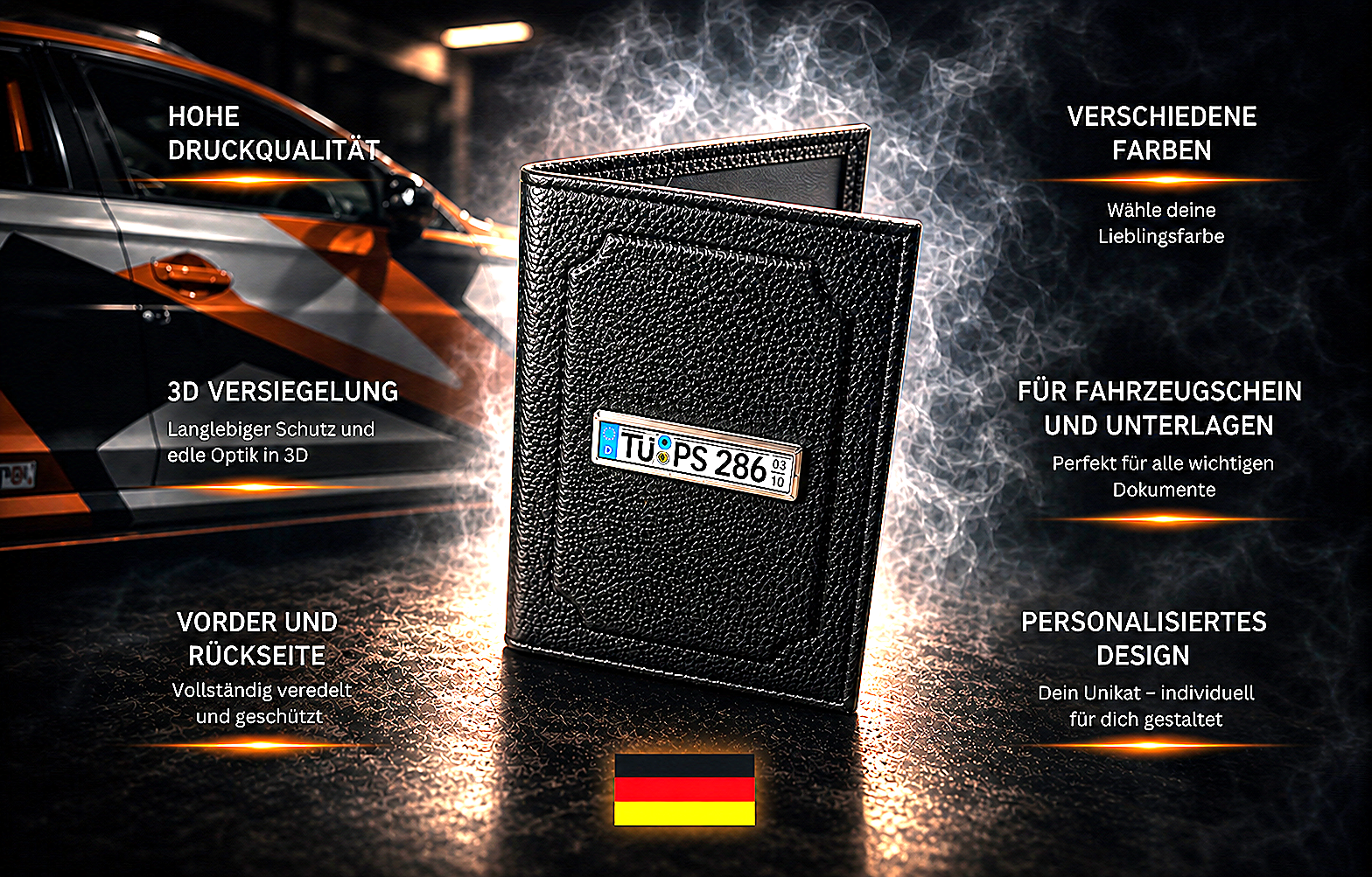 Mappen für Fahrzeugschein und Unterlagen