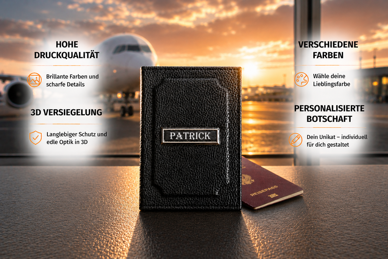 Mappen für den Reisepass
