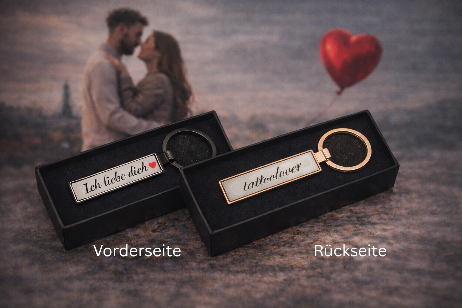 Personalisierte Schlüsselanhänger für Pärchen oder als Geschenk