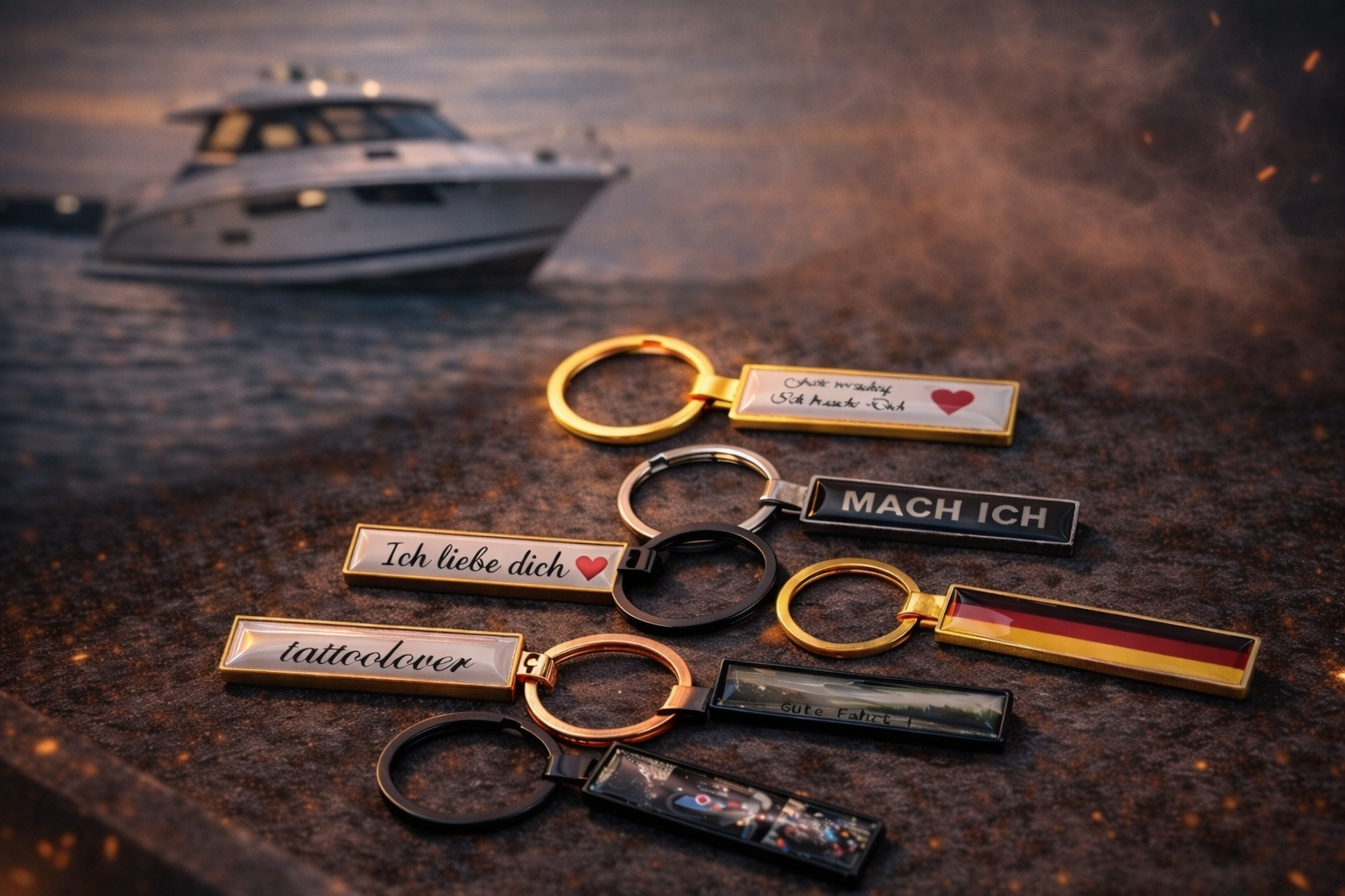Personalisierte Schlüsselanhänger für Boote
