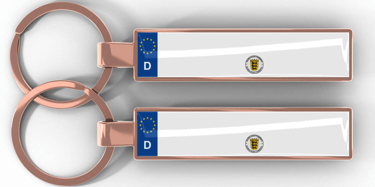 Personalisierte Schlüsselanhänger aus Metall