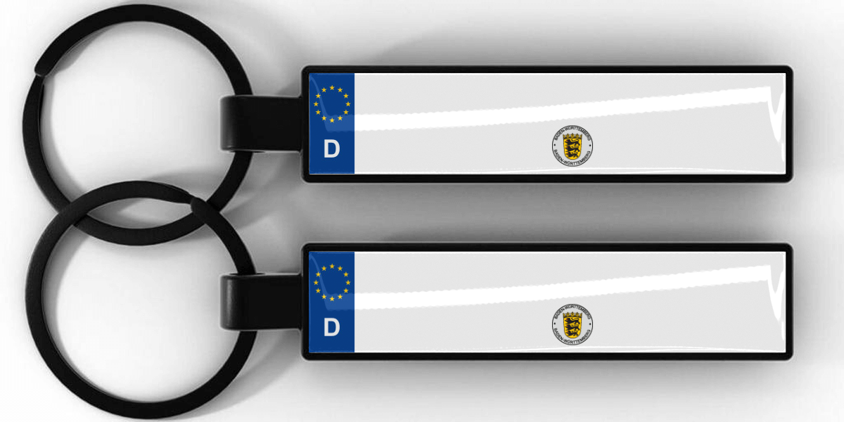 Personalisierte Schlüsselanhänger aus Metall