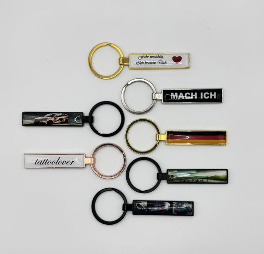 Personalisierte Schlüsselanhänger aus Metall